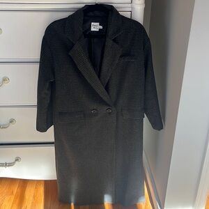 princess polly gray and black trench coat